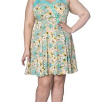 WATCHING THE SKIES HALTERNECK DRESS Talla 3Xl