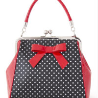 BANNED POLKA STARR HANDBAG BLACK