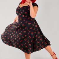 Dolores 50s Cherries Doll Dress 3 xl
