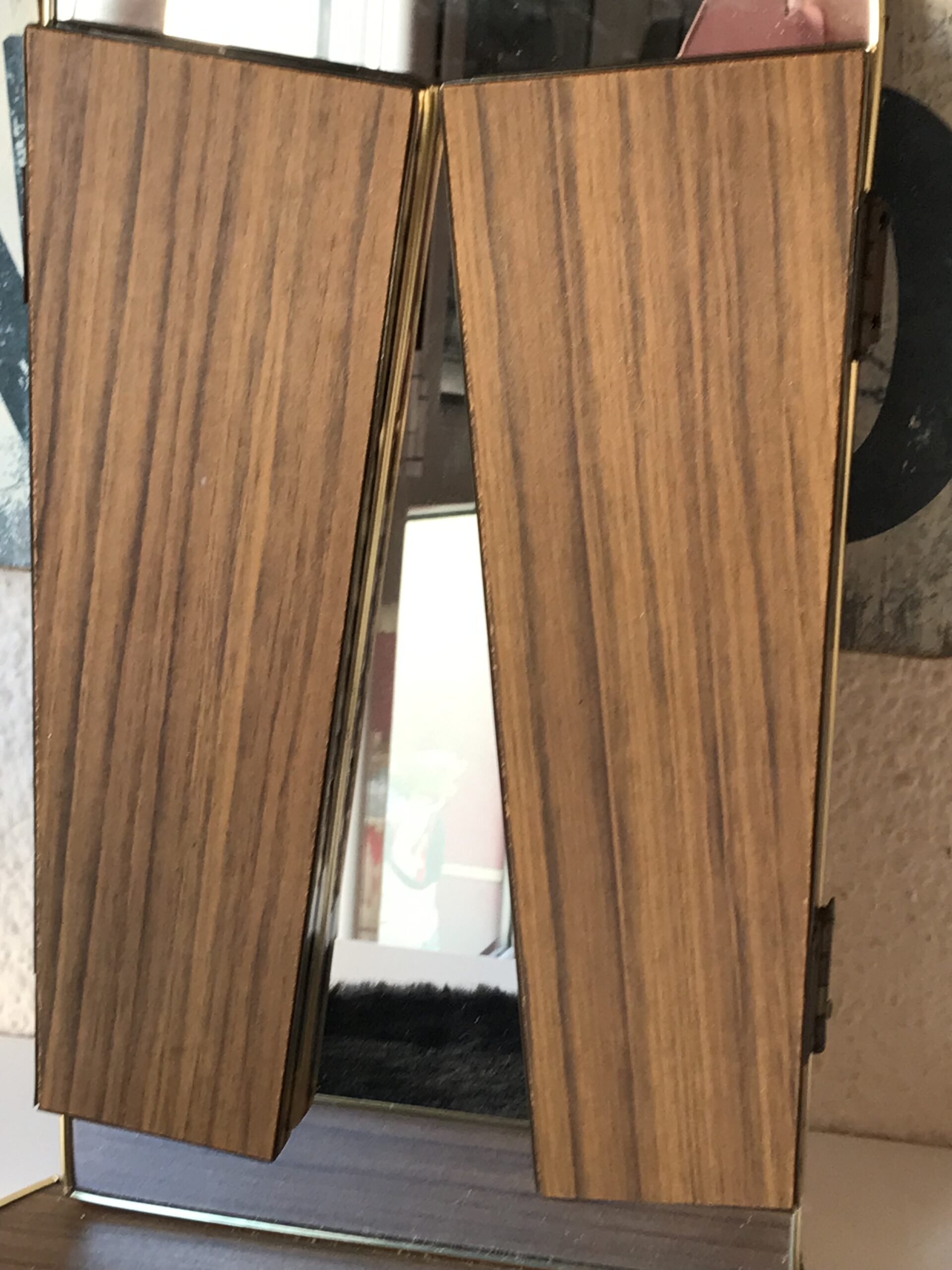 Espejo tríptico vintage mid century - Imagen 10