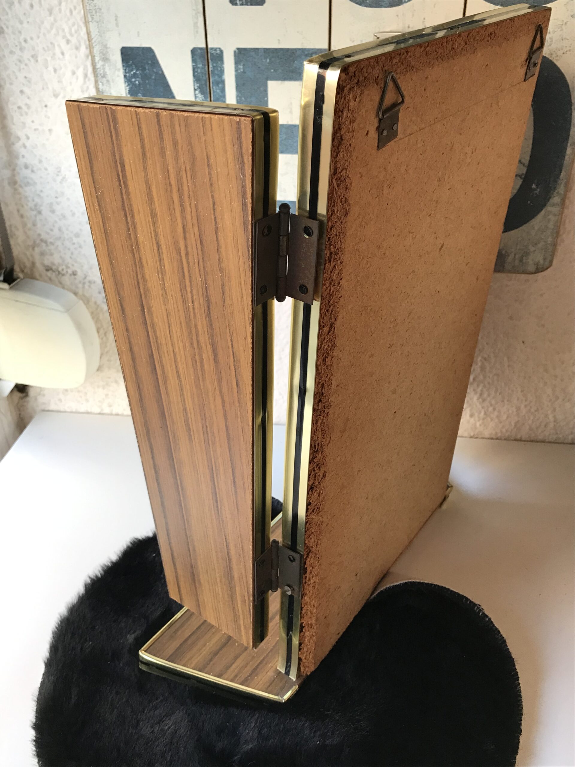 Espejo tríptico vintage mid century - Imagen 8