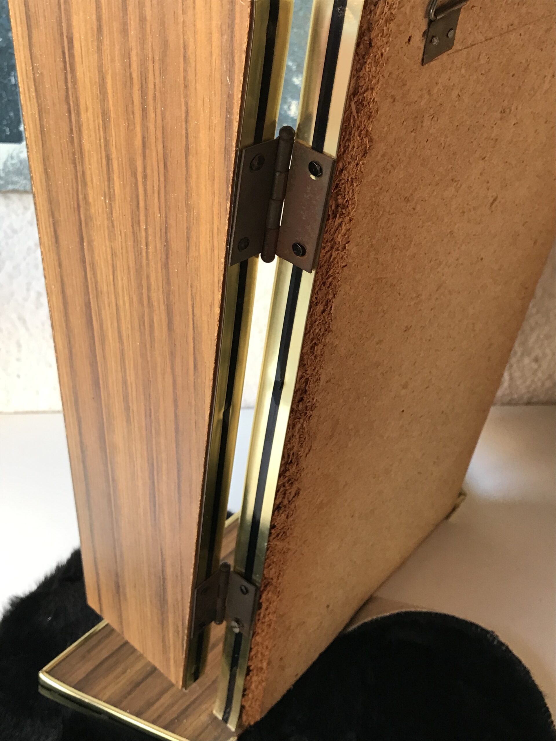 Espejo tríptico vintage mid century - Imagen 9