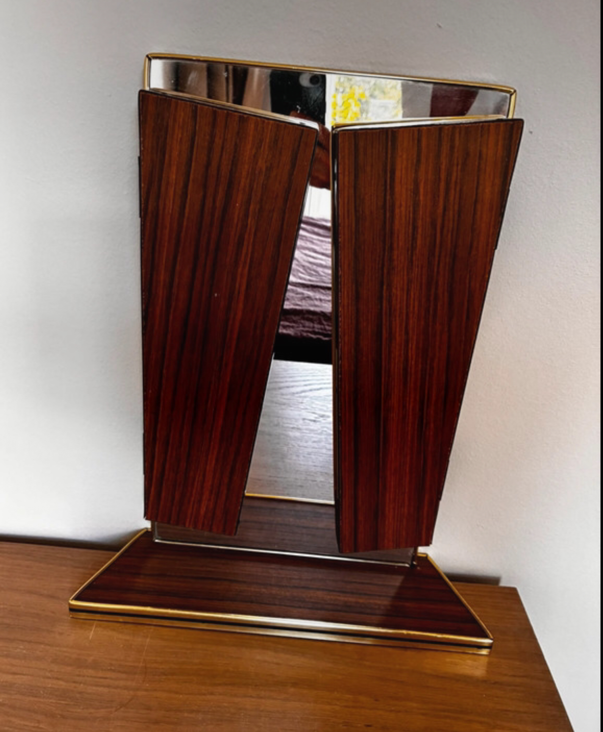 Espejo tríptico vintage mid century - Imagen 6